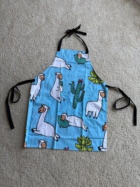 CUTE CARTOON LLAMA APRON